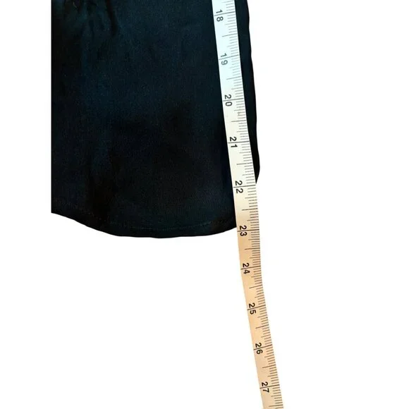 Josephine Chaus Women's Black Floral Embroidery With a  Crocheted Fringe Hem Top - Picture 5 of 8